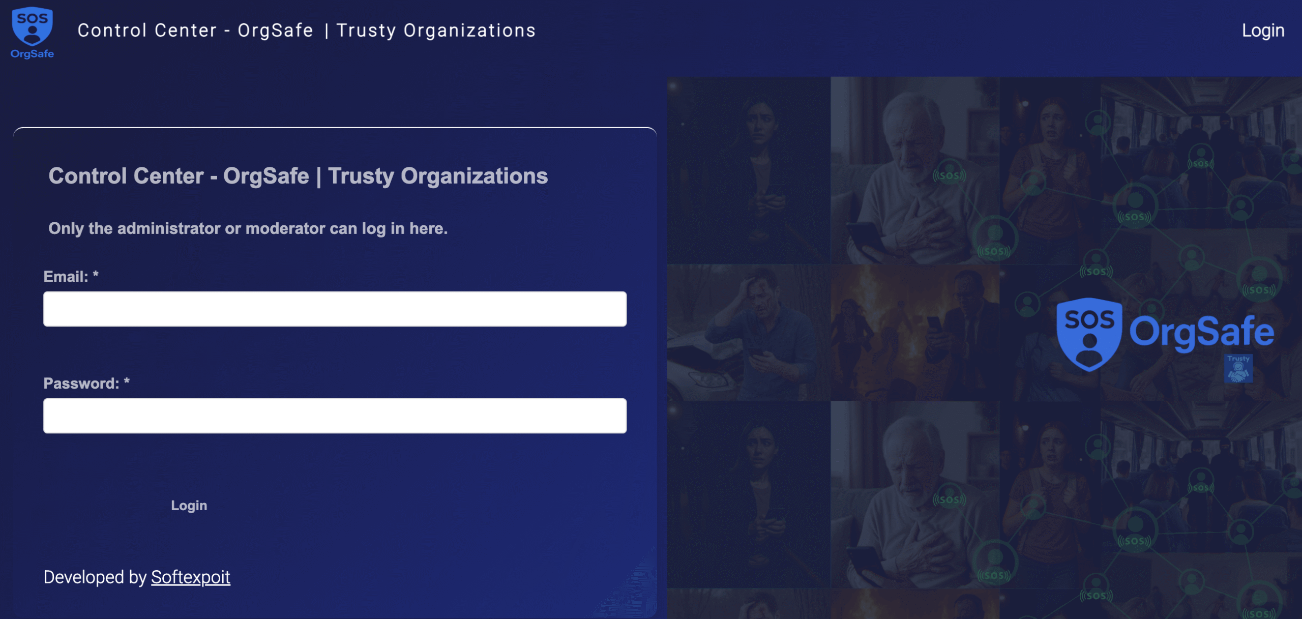 Trusty app main screen preview